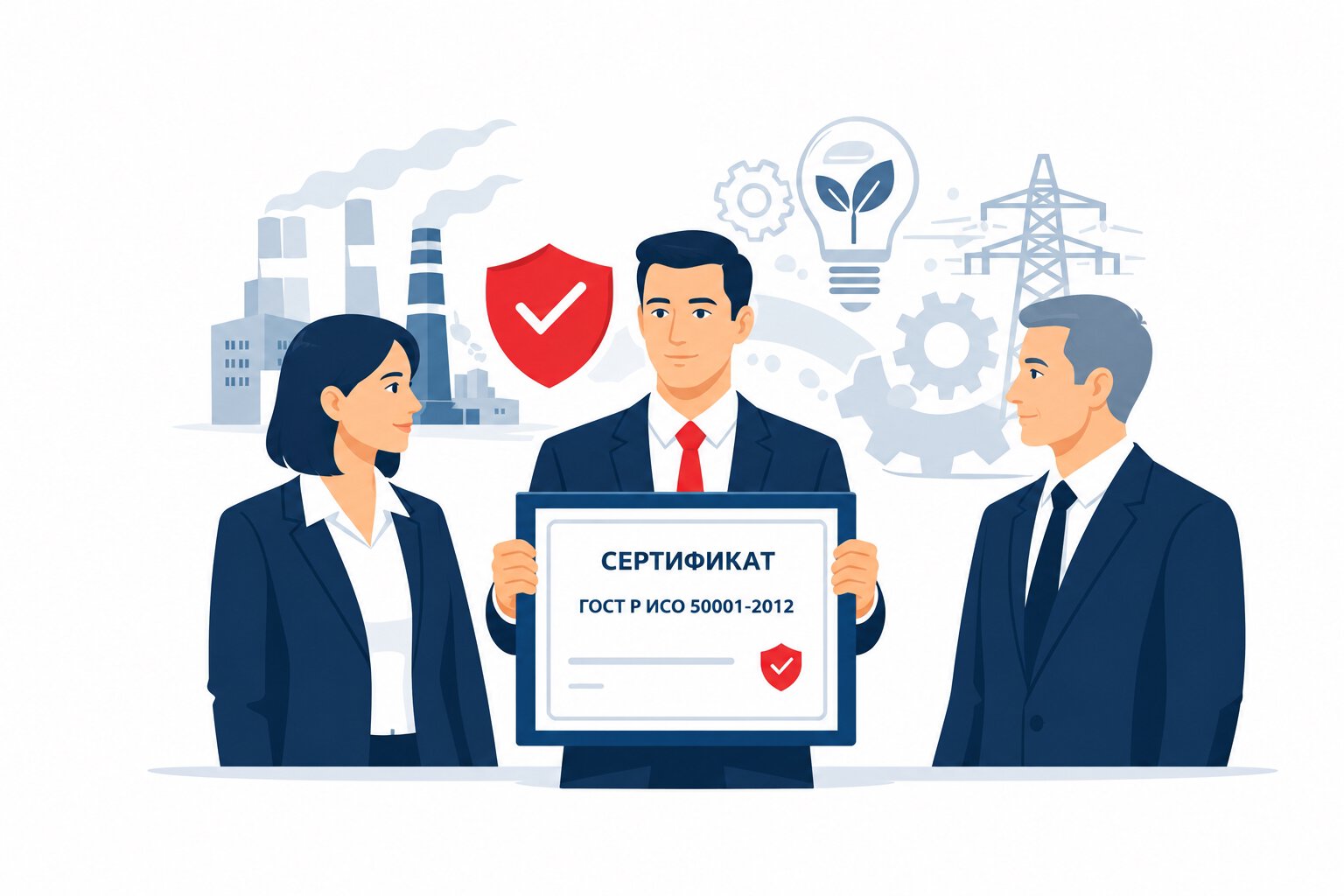 Оформление сертификата ГОСТ Р ИСО 50001-2012 в Саках и по всему городскому округу Саки республики Крым