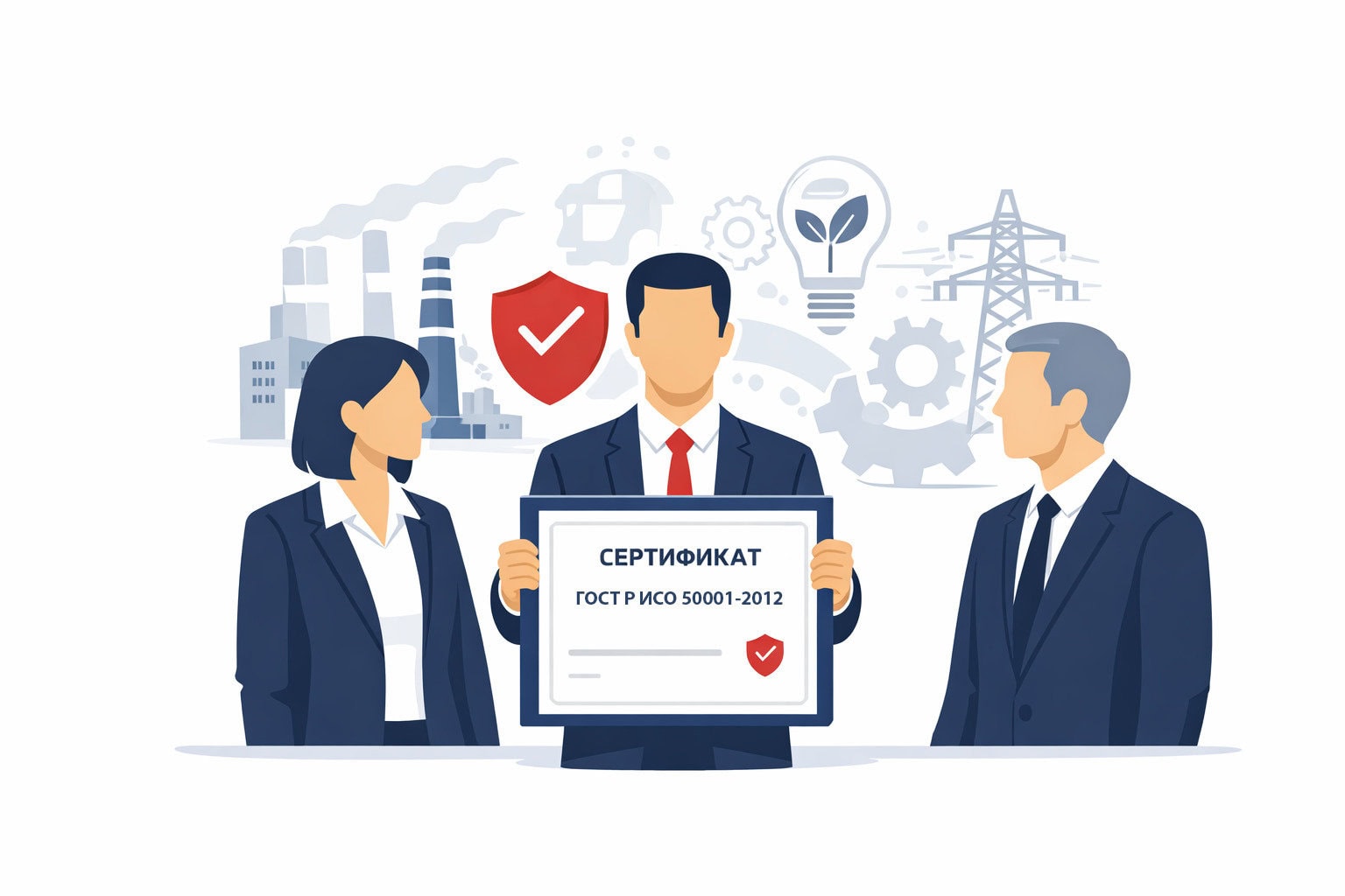 Оформление сертификата ГОСТ Р ИСО 50001-2012 в Саках и по всему городскому округу Саки республики Крым
